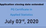 Postgraduate Certificate in Applied Statistics (2020)