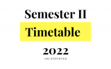 2022-Semster II Timetable