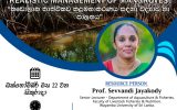 ‘Alongshore’ webinar series- “Science and Governance for realistic management of mangroves”.