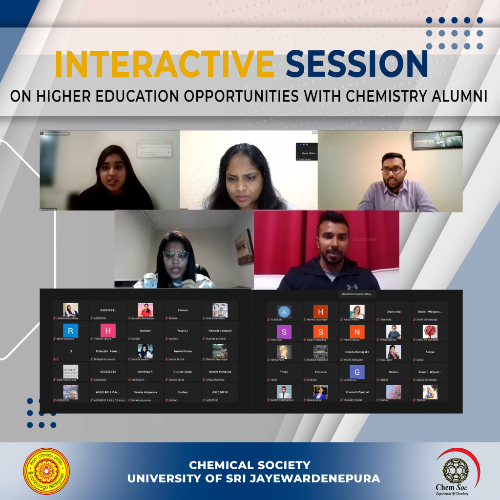Interactive Session with Chemistry Alumni on Higher Education ...