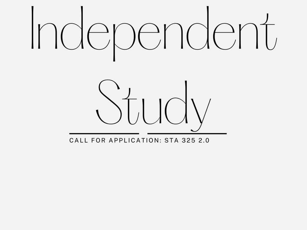 Call For Application STA 325 2 0 Independent Study Department Of call-for-application-sta-325-2-0-independent-study-department-of