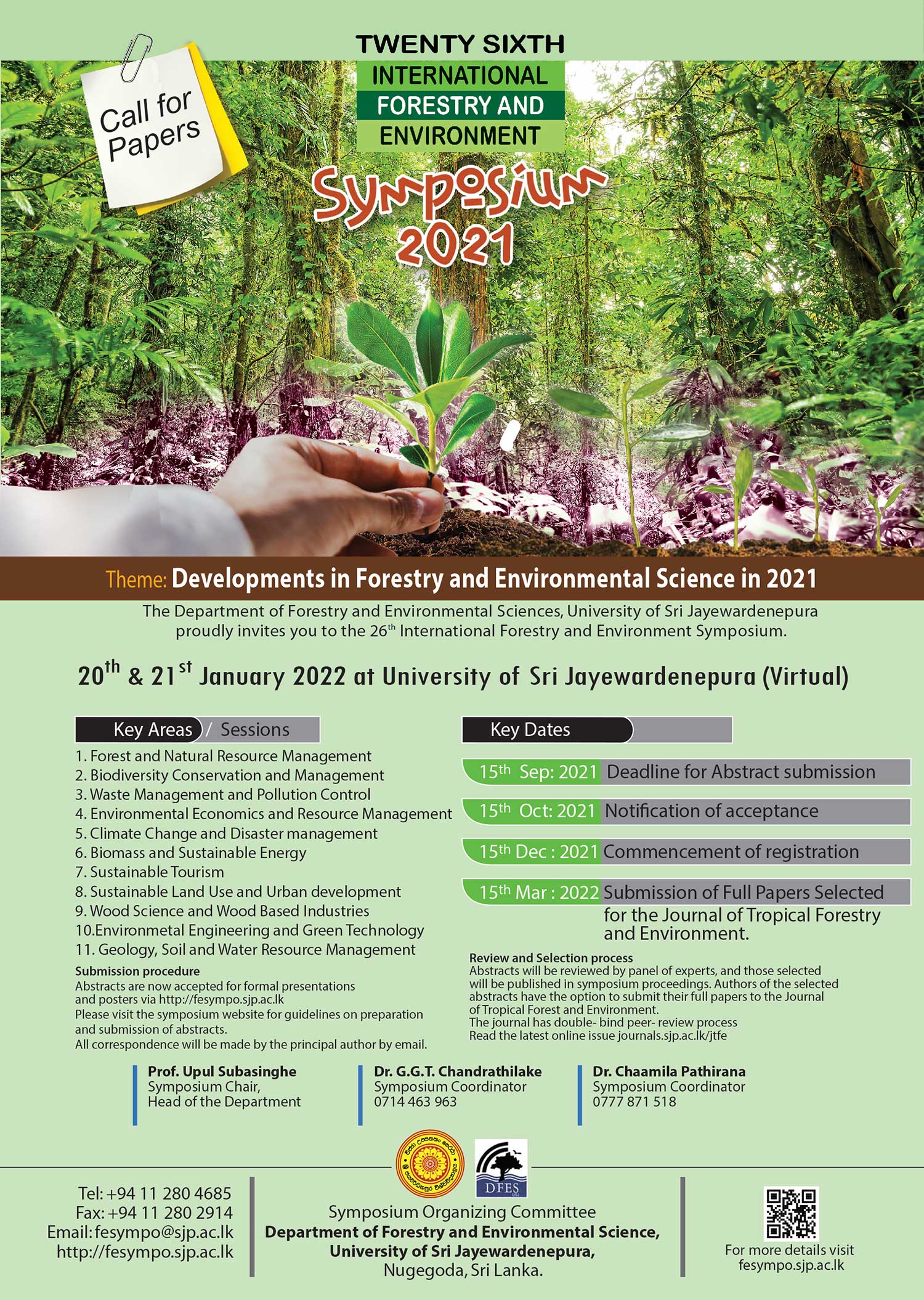 26th International Forestry Symposium 2021